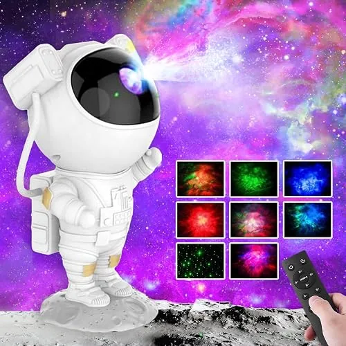 Proiettore galassia astronauta nebulosa stelle telecomando camera