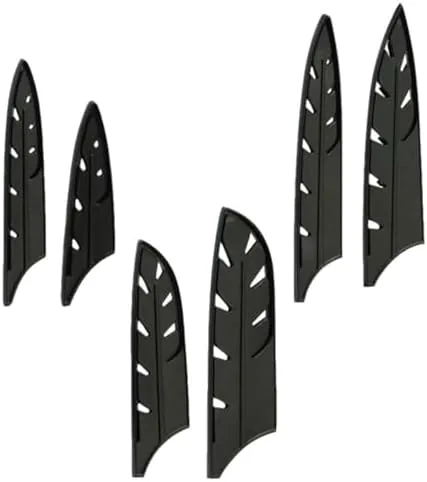 Set 4 foderi universali per coltelli, protezione lama plastica rigida