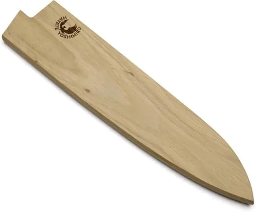 Katana Saya in legno per coltello Santoku 12 cm, acciaio Damasco VG-10