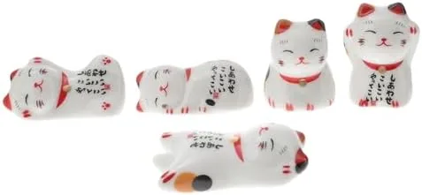 Appoggino per bacchette a forma di carpa koi in ceramica, arancione