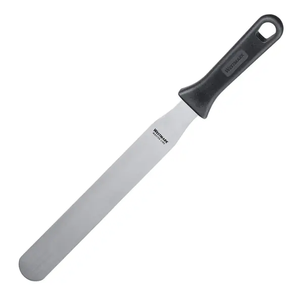 Spatola palette dritta inox lama lucidata pasticceria glassatura