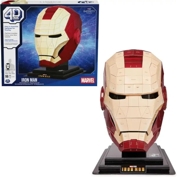 Puzzle tridimensionale 4D BUILD del casco di Iron Man da novantasei pezzi