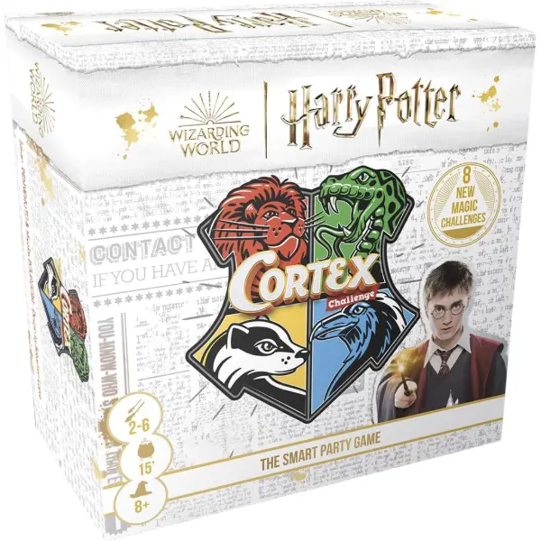 Scatola del gioco da tavolo Asmodee Cortex Harry Potter di riflessi e osservazione