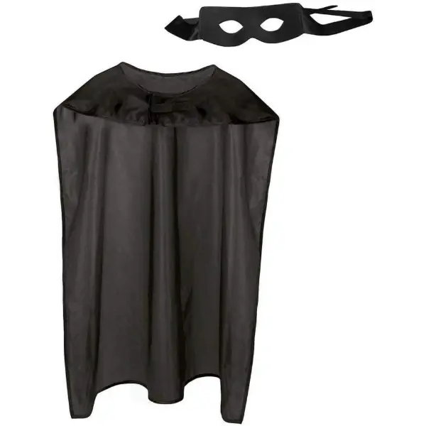 Set Boland con mantello rosso e maschera da supereroe taglia unica adulto