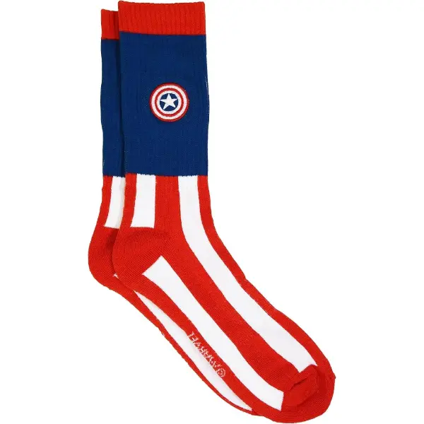 Calzini sportivi da uomo Marvel Comics con Capitan America in taglia L