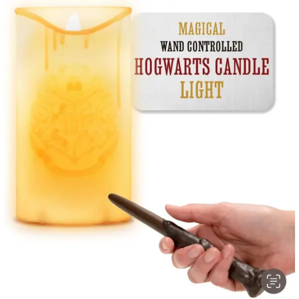 Candela LED ufficiale Harry Potter di Hogwarts con telecomando a bacchetta magica