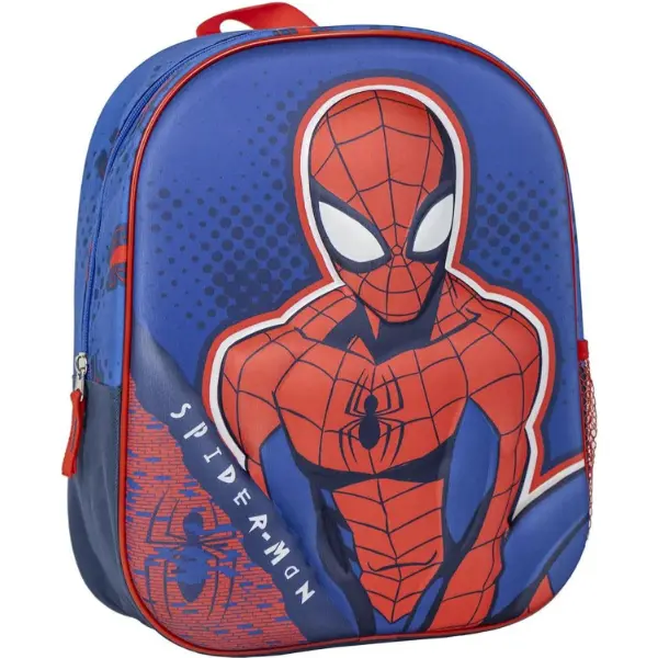 Zaino tridimensionale CERDA di Spiderman per bambini in blu