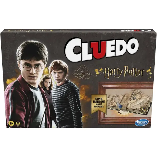 Scatola del gioco da tavolo Cluedo edizione Wizarding World di Harry Potter