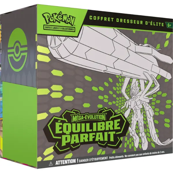 Cofanetto Allenatore Elite Pokemon Mega-Evoluzione Equilibrio Perfetto con buste, bustine protettive e dadi