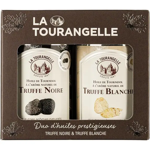 Cofanetto duo olio al tartufo nero e bianco idea regalo gastronomica