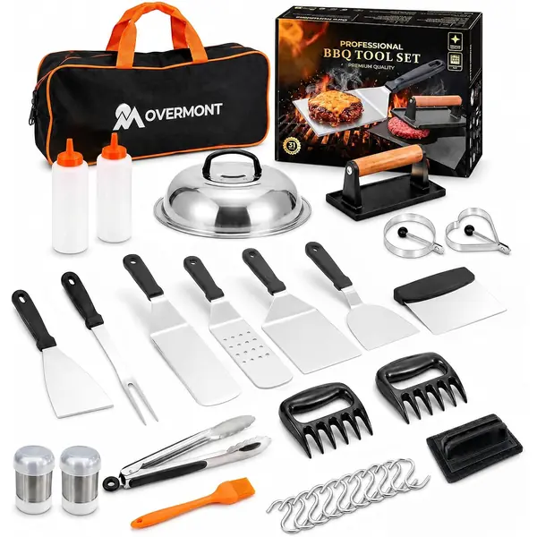 Cofanetto di utensili professionali in acciaio inox per piastra