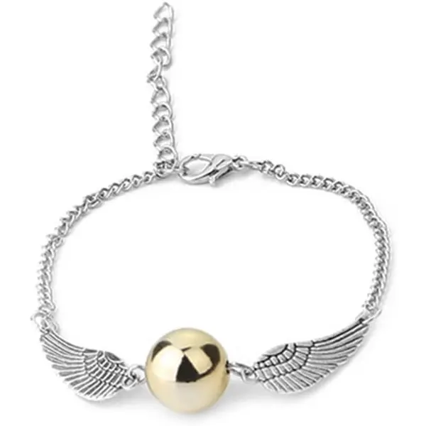 Bracciale con ciondolo a forma di Boccino d Oro alato in confezione da due pezzi