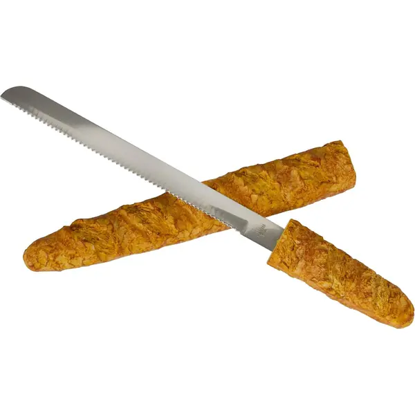 Coltello a lama lunga seghettata per filoni di pane e baguette
