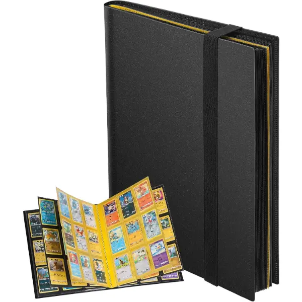 Raccoglitore Euqvunn per carte collezionabili con quattrocentotrentadue tasche e pagine in evidenza