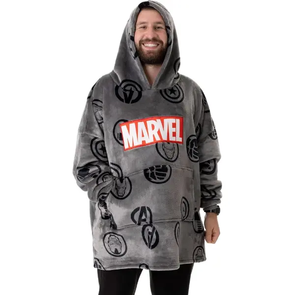 Marvel — Felpa coperta indossabile da uomo