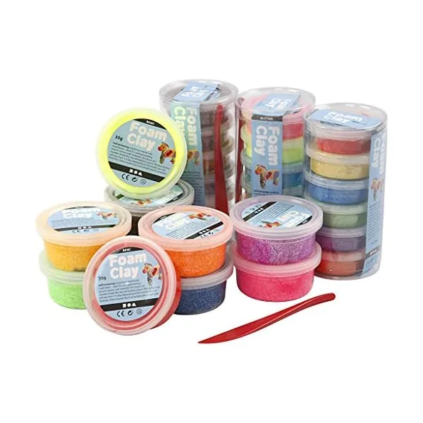 Assortimento di Foam Clay composto modellante autoindurente in vari colori