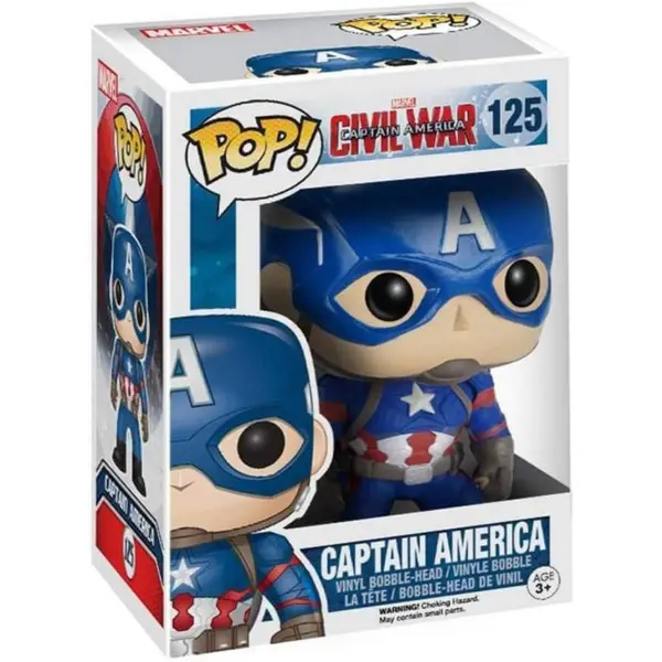 Funko Pop! di Capitan America con la tuta del film Civil War