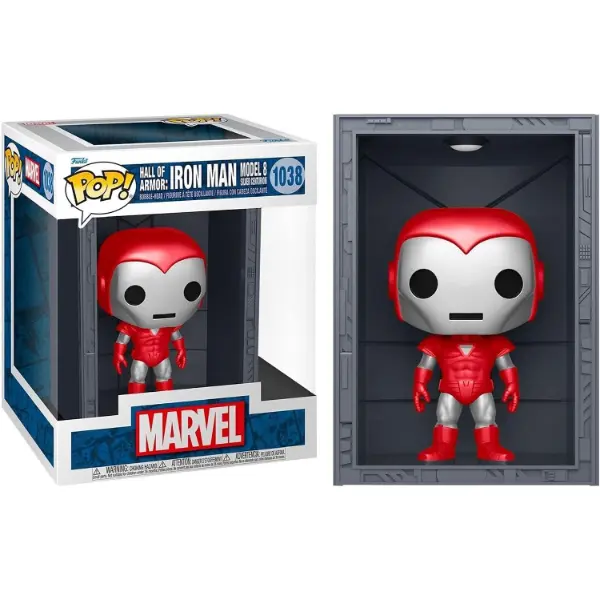Funko Pop Deluxe di Iron Man MK8 Silver Centurion in versione metallizzata argento