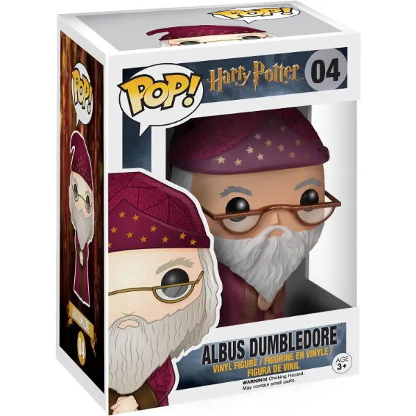 Funko Pop Albus Silente in vinile con veste da mago nella scatola