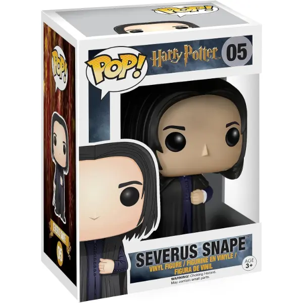 Funko Pop Severus Piton in vinile con mantello nero nella scatola
