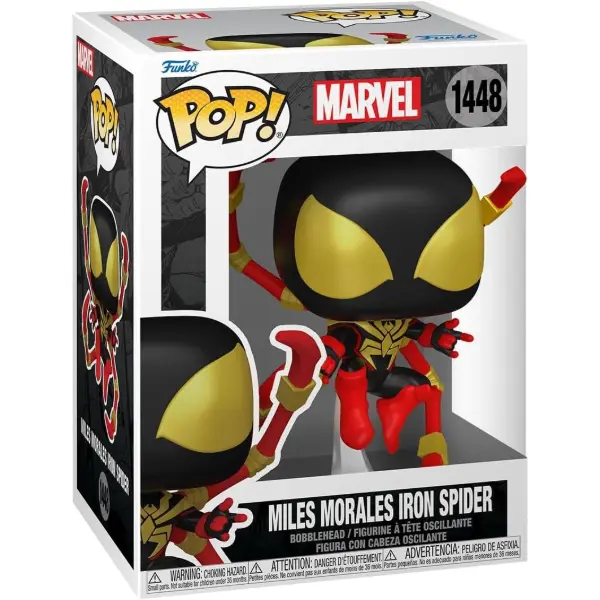 Funko Pop di Miles Morales Iron Spider con possibilità di variante Chase rara