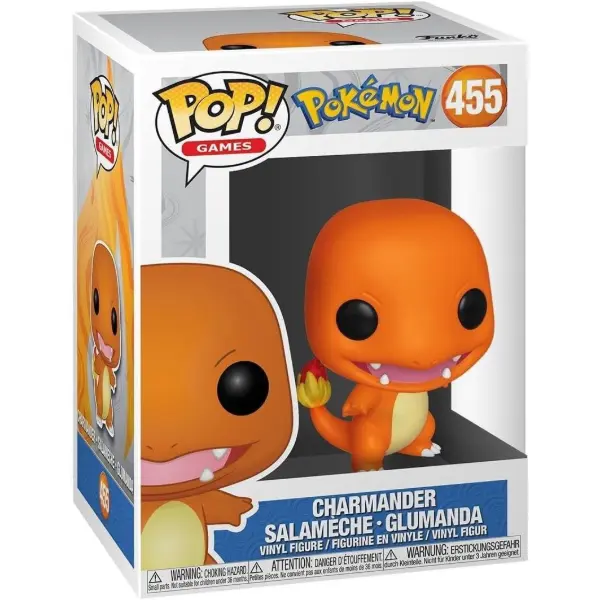 Funko Pop Pokemon Charmander in vinile nella scatola da collezione