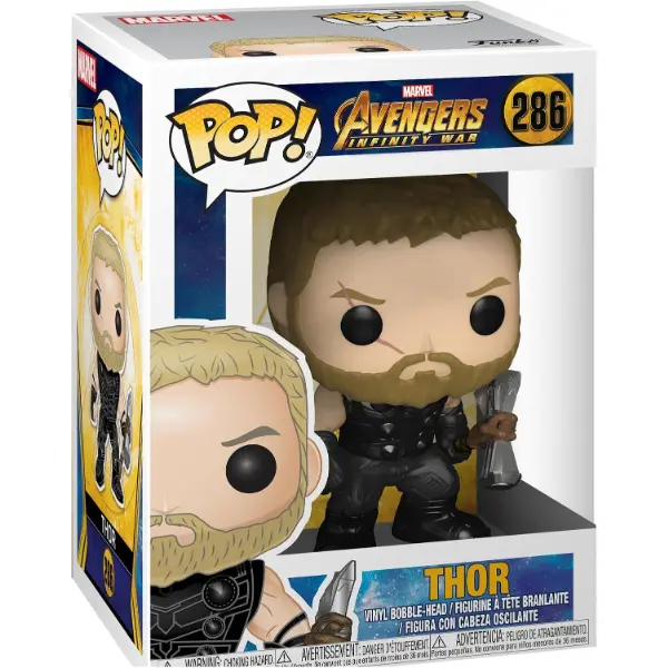 Funko Pop di Thor da Avengers Infinity War con Stormbreaker