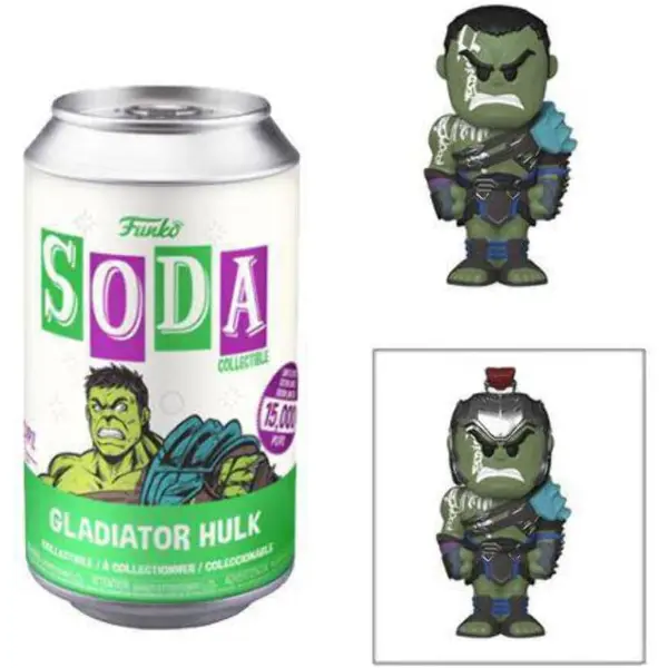 Funko Soda di Hulk gladiatore da Thor: Ragnarok nella lattina di metallo