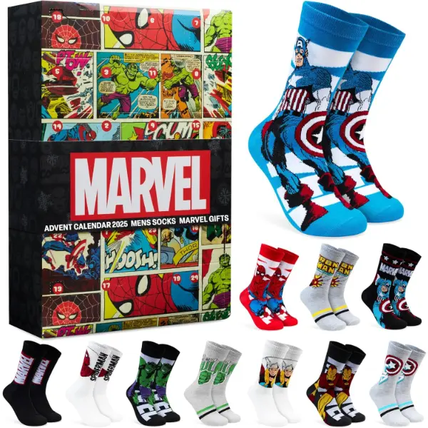 Calendario dell avvento Marvel Get Trend con ventiquattro paia di calzini