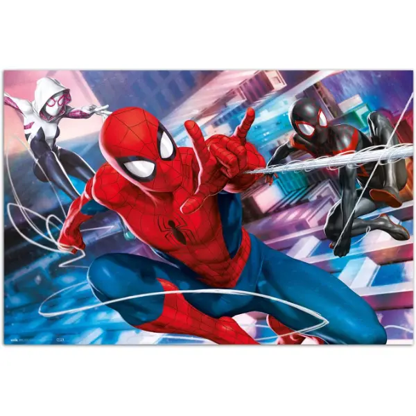 Poster da parete Grupo Erik con Peter Miles e Gwen del multiverso Spider-Man