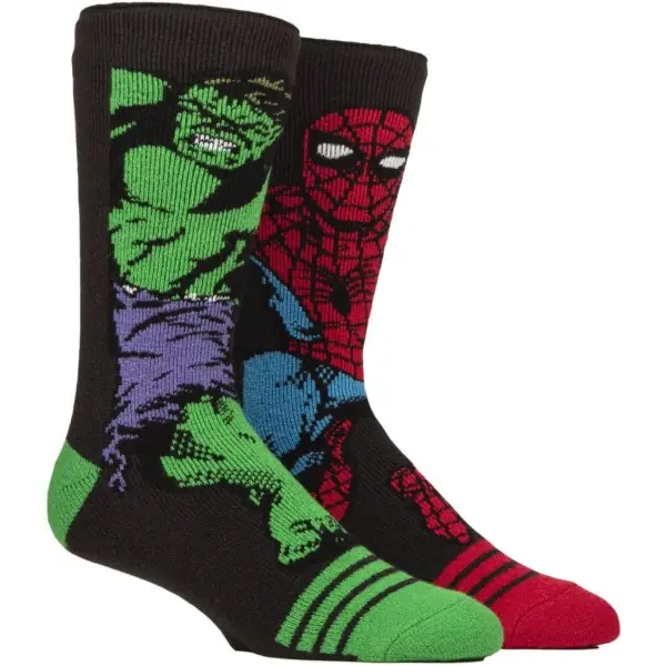 Calzini termici Heat Holders da uomo con Hulk e Spider-Man