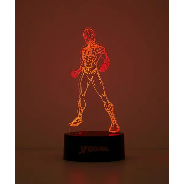 Lampada a illusione tridimensionale in acrilico LED di Spiderman