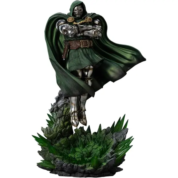Iron Studios — Doctor Doom con il Guanto dell'Infinito, diorama BDS 1/10, 30 cm