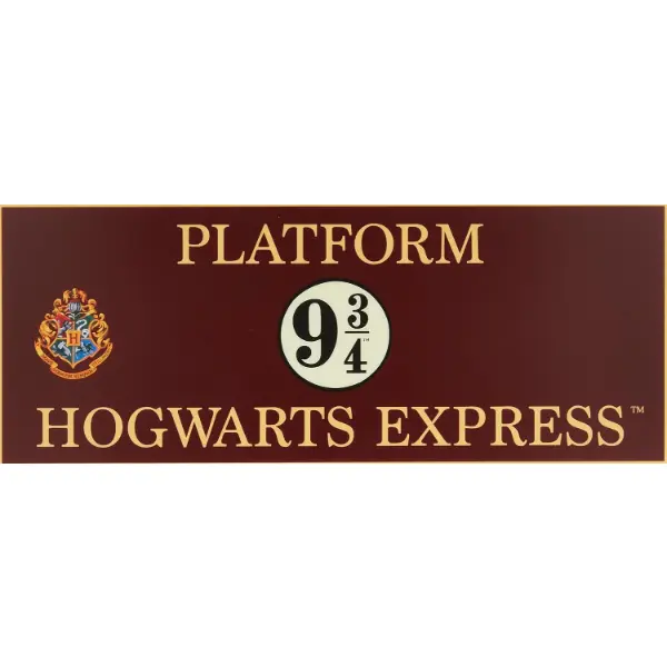 Lampada decorativa ufficiale con il logo dell Hogwarts Express alimentata a batteria