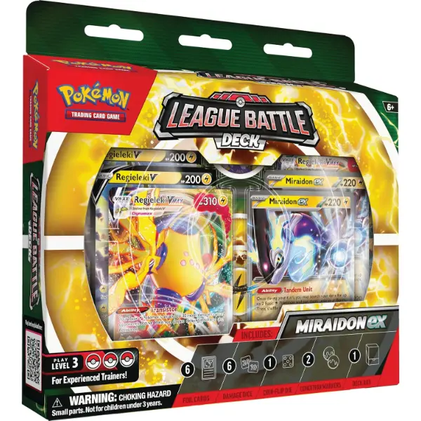 Mazzo League Battle Deck Pokemon per tornei con sessanta carte e accessori