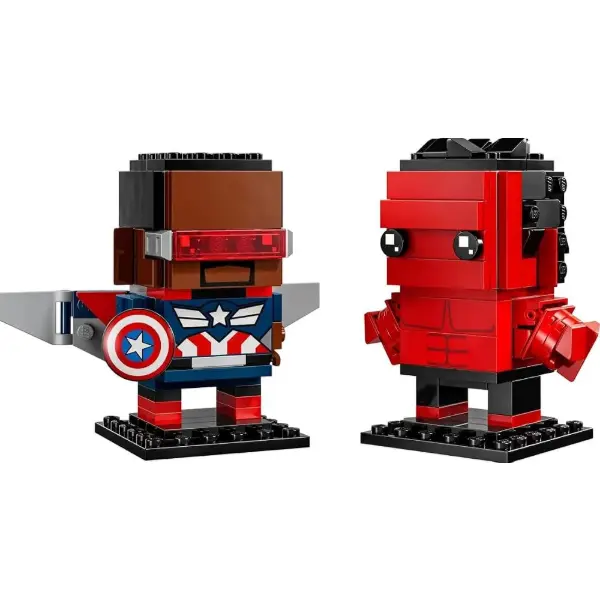 Set LEGO Brickheadz 40668 con Capitan America e Hulk Rosso