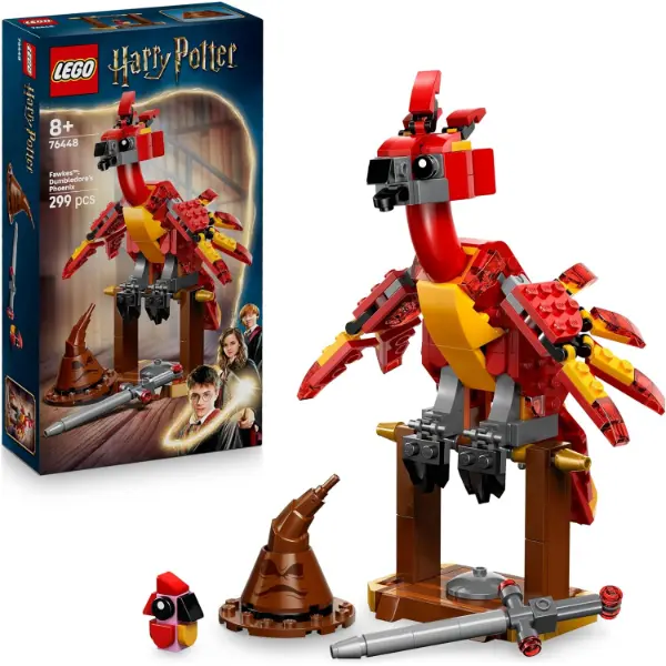 Set LEGO Harry Potter della fenice Fanny con supporto da esposizione