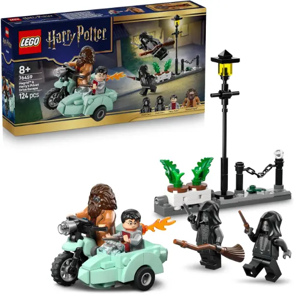 Set LEGO Harry Potter della fuga da Privet Drive con moto e quattro minifigure