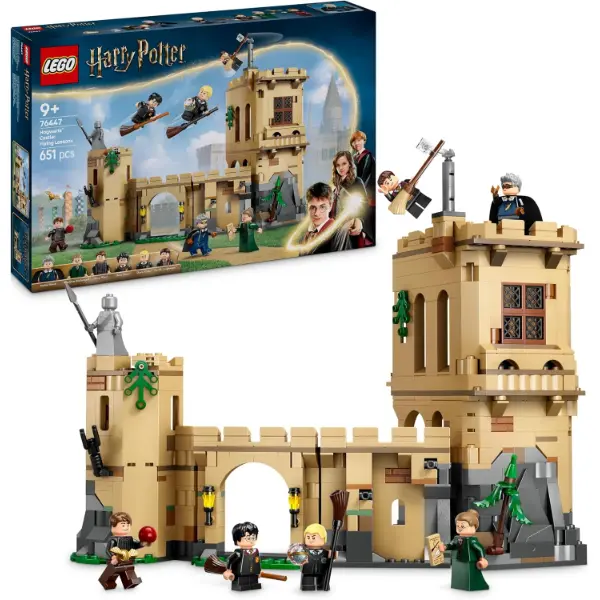 Set LEGO Harry Potter delle lezioni di volo a Hogwarts con sei minifigure