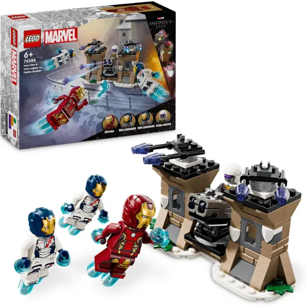 Set LEGO Marvel con Iron Man e l Iron Legion contro un soldato dell Hydra