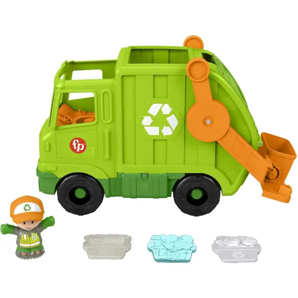 Fisher-Price Little People camion del riciclaggio giocattolo