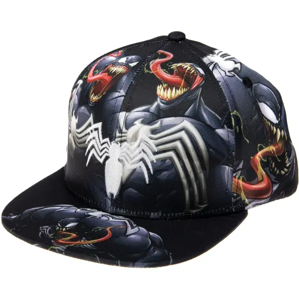 Cappello da baseball Marvel Comics a tesa piatta con motivo Spider-Man stampato