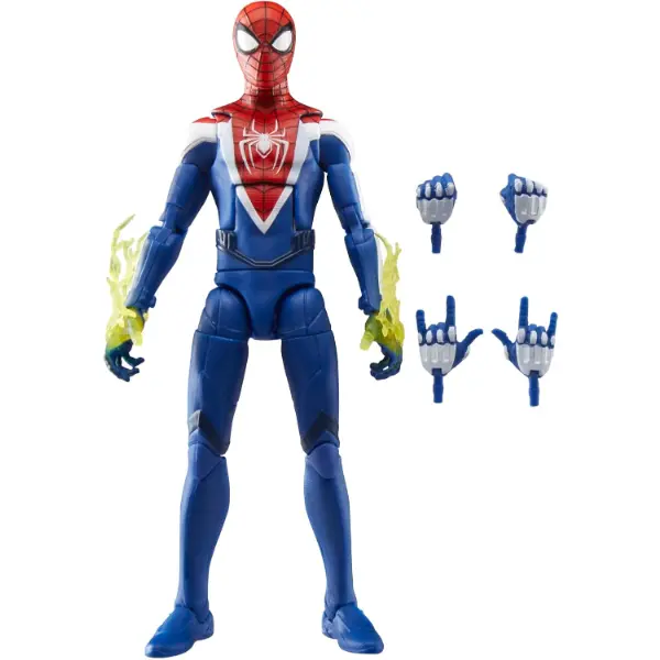Action figure Marvel Legends Gamerverse di Miles Morales con tuta migliorata