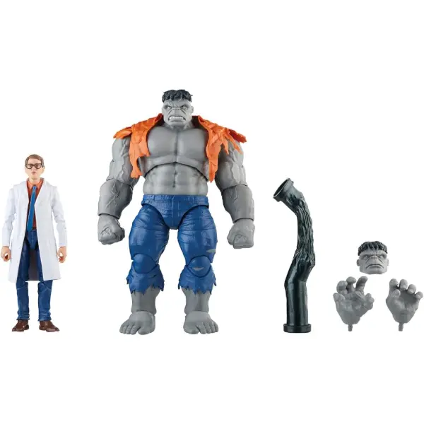 Set Marvel Legends con Hulk Grigio e il dottor Bruce Banner per il 60° anniversario