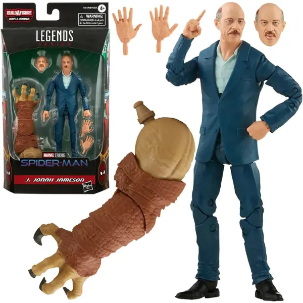 Action figure da collezione Marvel Legends di J Jonah Jameson da quindici centimetri