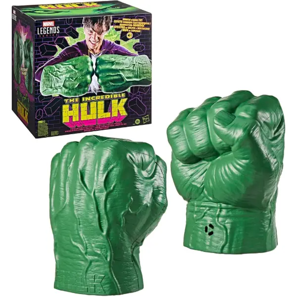 Pugni premium Marvel Legends di Hulk con effetti sonori Smash 'N Bash