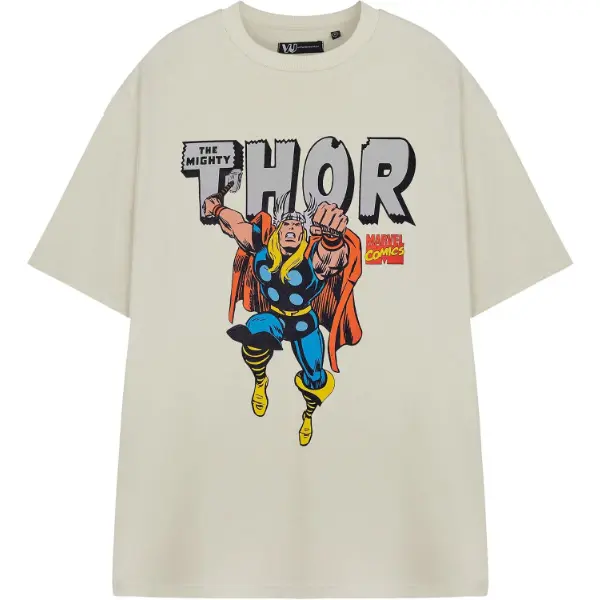 Maglietta Marvel da uomo con il logo classico di Mighty Thor
