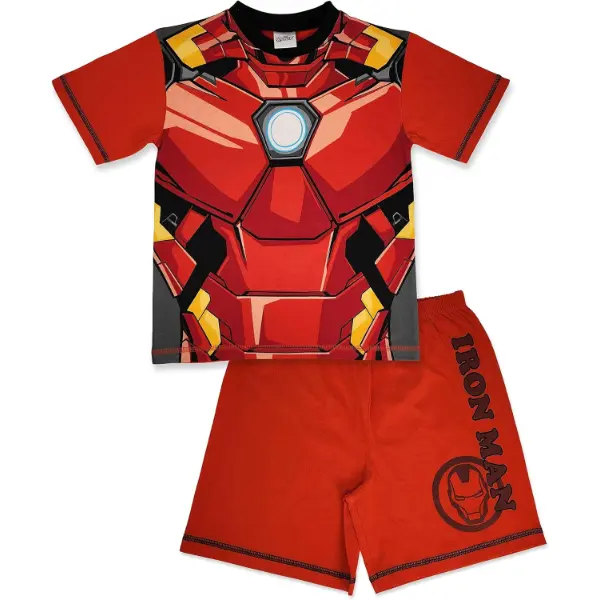Pigiama corto Marvel di Iron Man con stampa fosforescente sul davanti