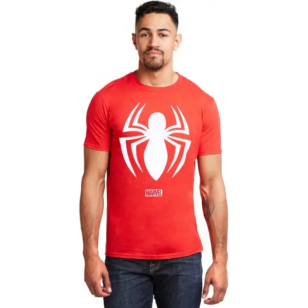 T-shirt Marvel da uomo con il solo logo di Spiderman