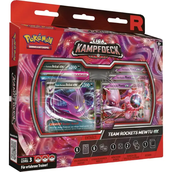 Mazzo Lega Pokemon Team Rocket con Mewtwo da sessanta carte